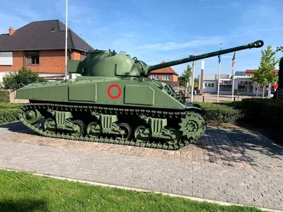 Sherman firefly tank on display at Hechtel