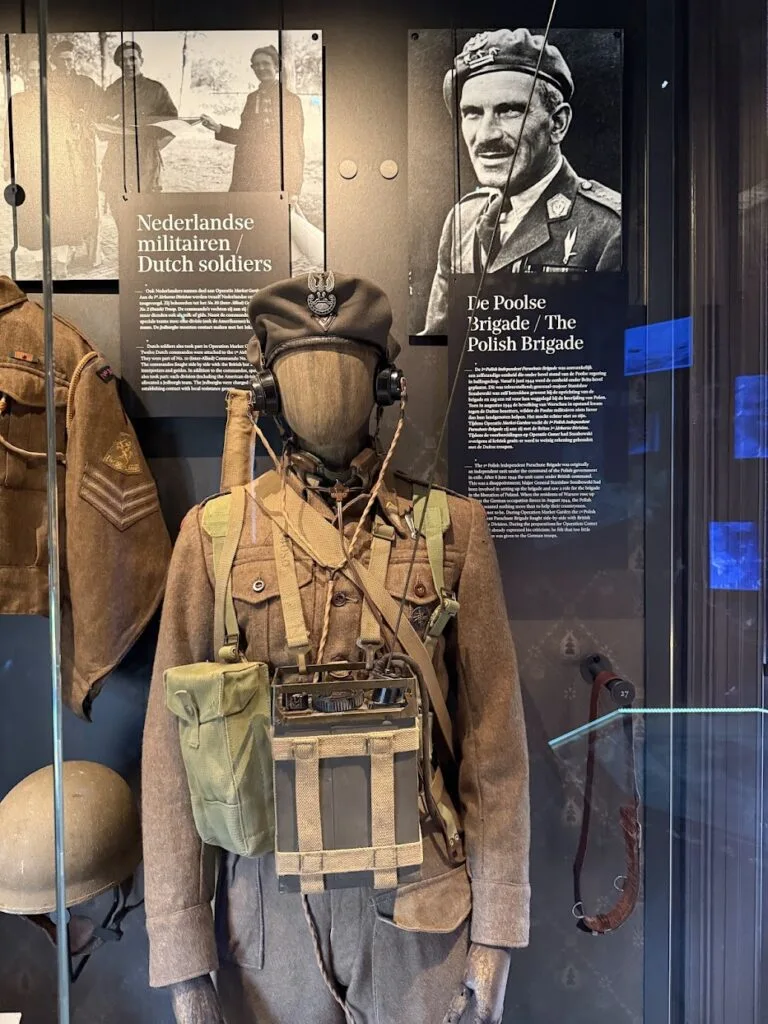 Part of the permanent exhibition about the Polish contribution to Operation Market Garden